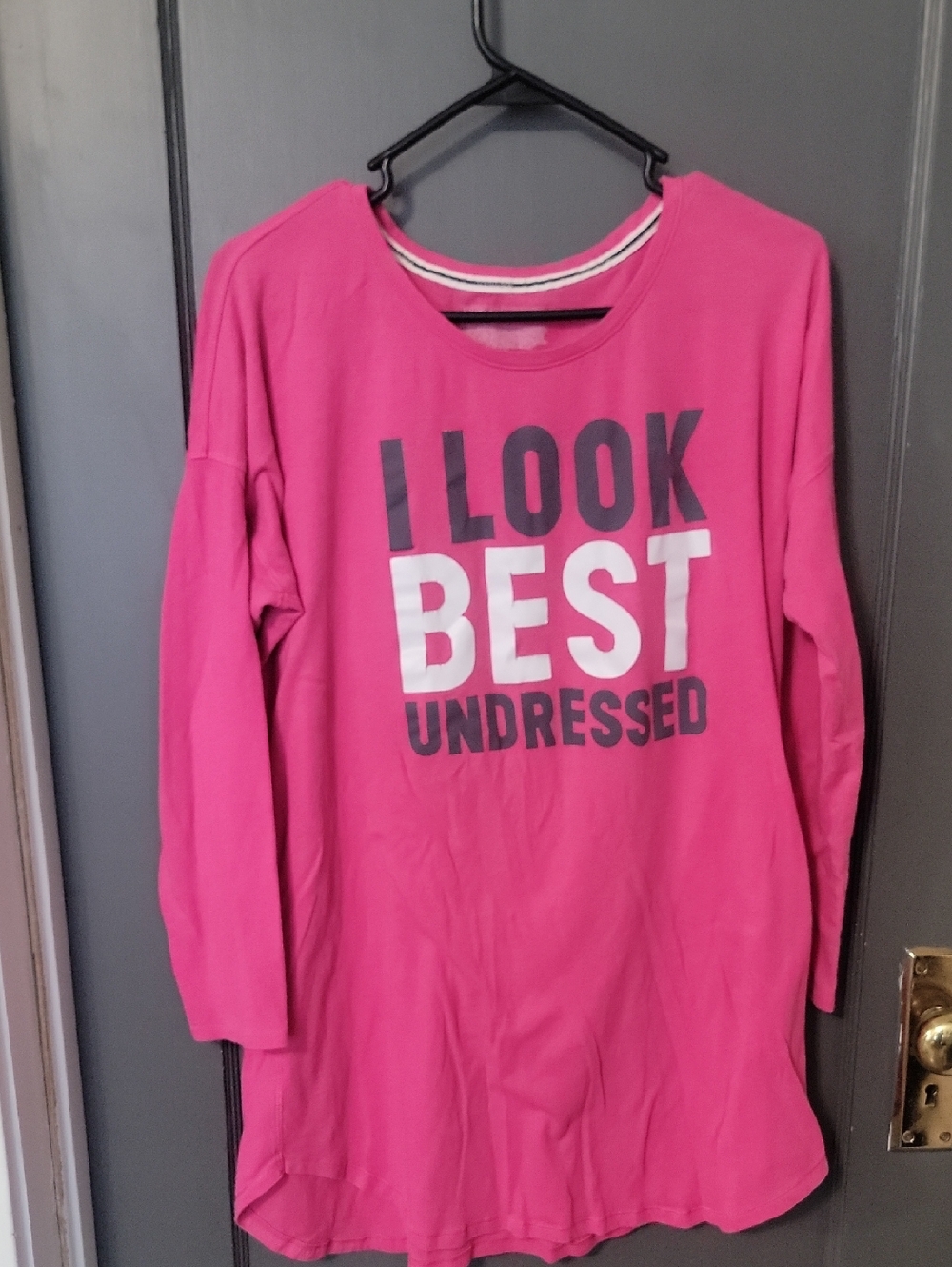 Victoria's Secret sleep shirt I Look Best Undressed Size M